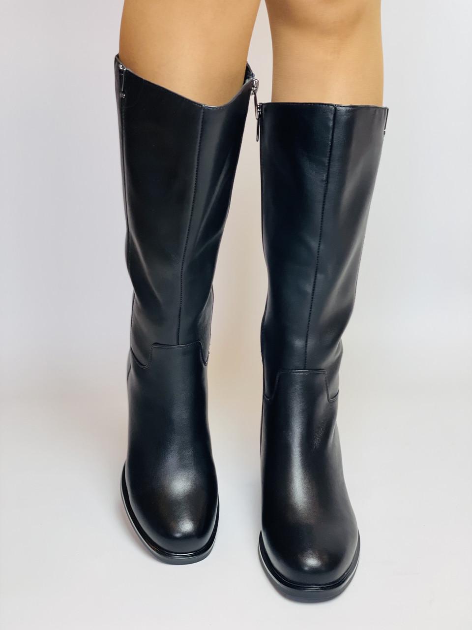 Чоботи жіночі зимові Polann р. 38 24,5 см Чорний (2713)