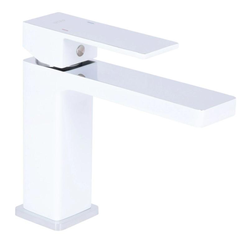 Смеситель для раковины Qtap Gemini QTGEM270CRW45675 Chrome/White (55997)