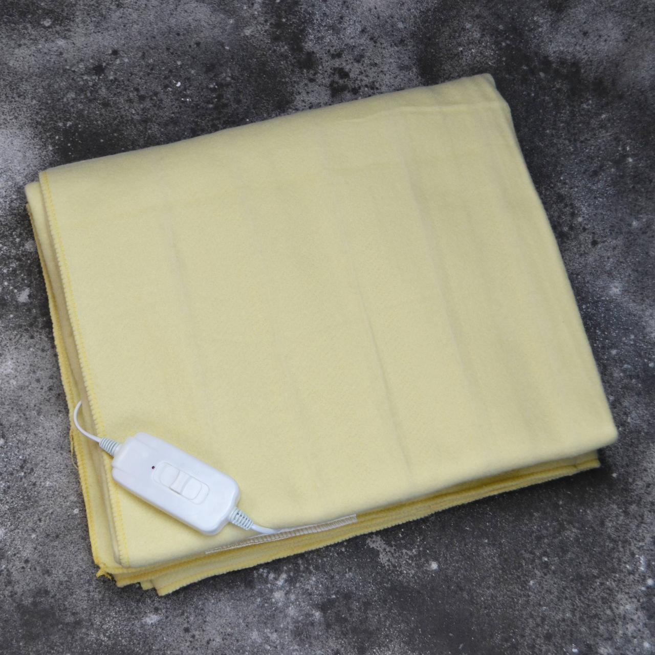 Простынь электрическая Lux Econom 120x155 см Yellow (iz13379)