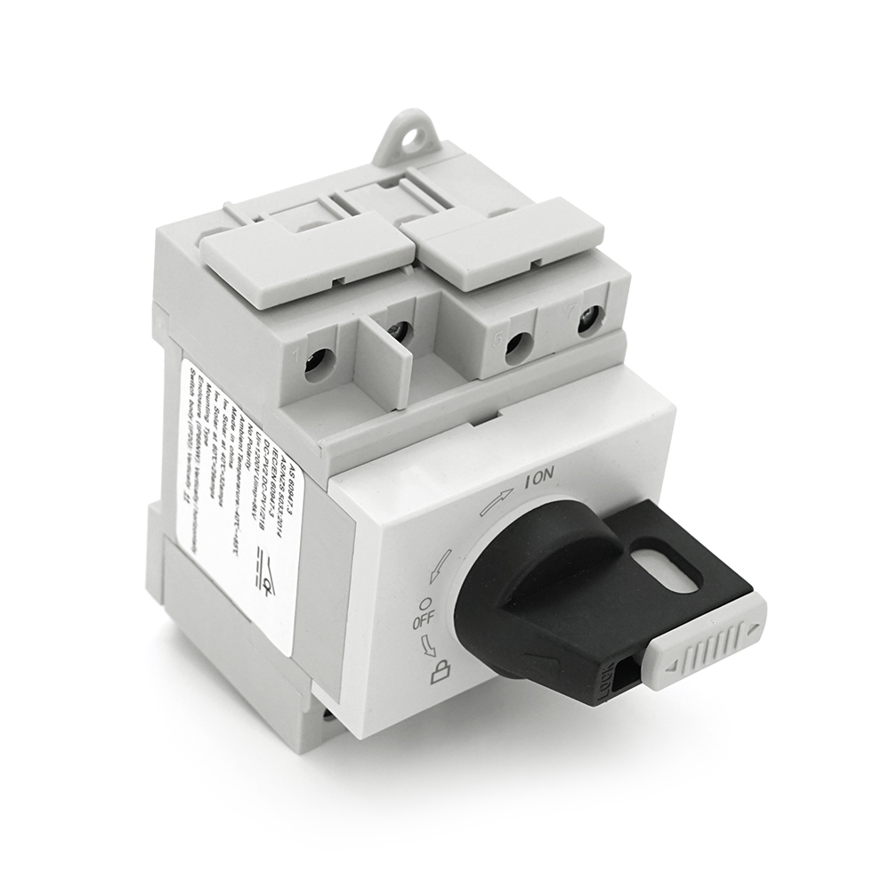 Выключатель поворотный HGN4-L1-32 Saipwell 32A 2P для систем постоянного тока DC1000V Серый (25624764)