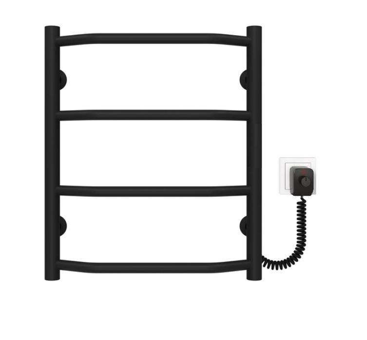 Полотенцесушитель электрический PALADII Классик электро 370х500х4R терморегулятор ТР01 Черный (РШе370РRЧМ) - фото 2 Полотенцесушитель электрический PALADII Классик электро 370х500х4R терморегулятор ТР01 Черный (РШе370РRЧМ) - фото 2