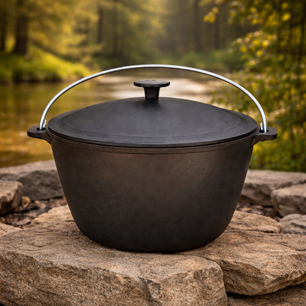 Котел туристический Jooki КТ-08 чугунный с крышкой 8 л (10283)