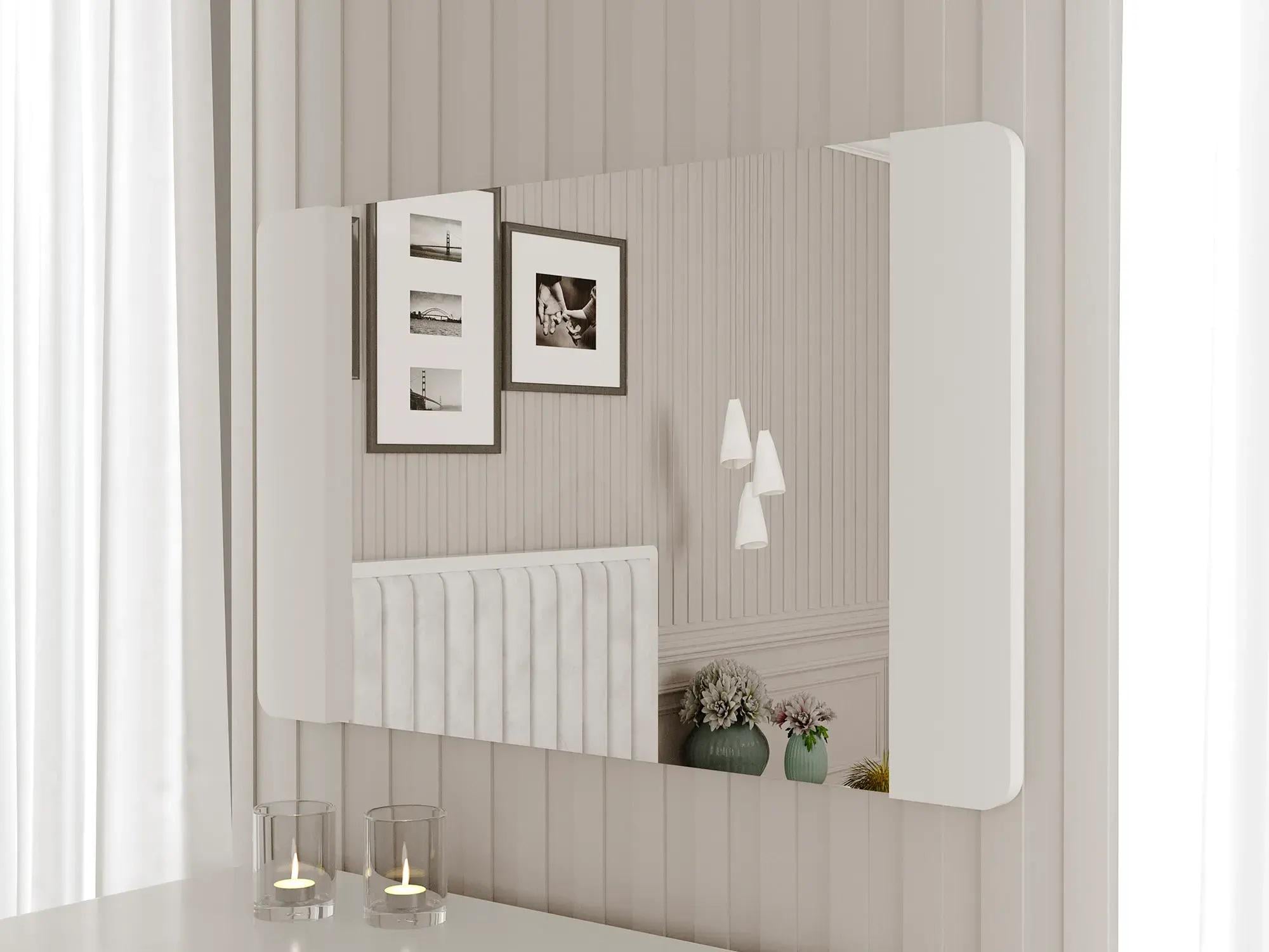 Зеркало навесное Arbor Drev Глория натуральное дерево бук Белый (51693) Зеркало навесное Arbor Drev Глория натуральное дерево бук Белый (51693)