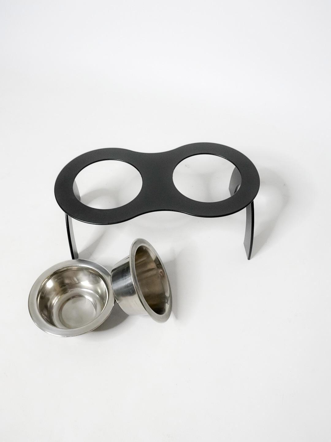 Кормушка Best friend подставка для собак мелких пород на 2 миски металл 100 мм 0,2 л Черный (1024060с) - фото 3 Кормушка Best friend подставка для собак мелких пород на 2 миски металл 100 мм 0,2 л Черный (1024060с) - фото 3