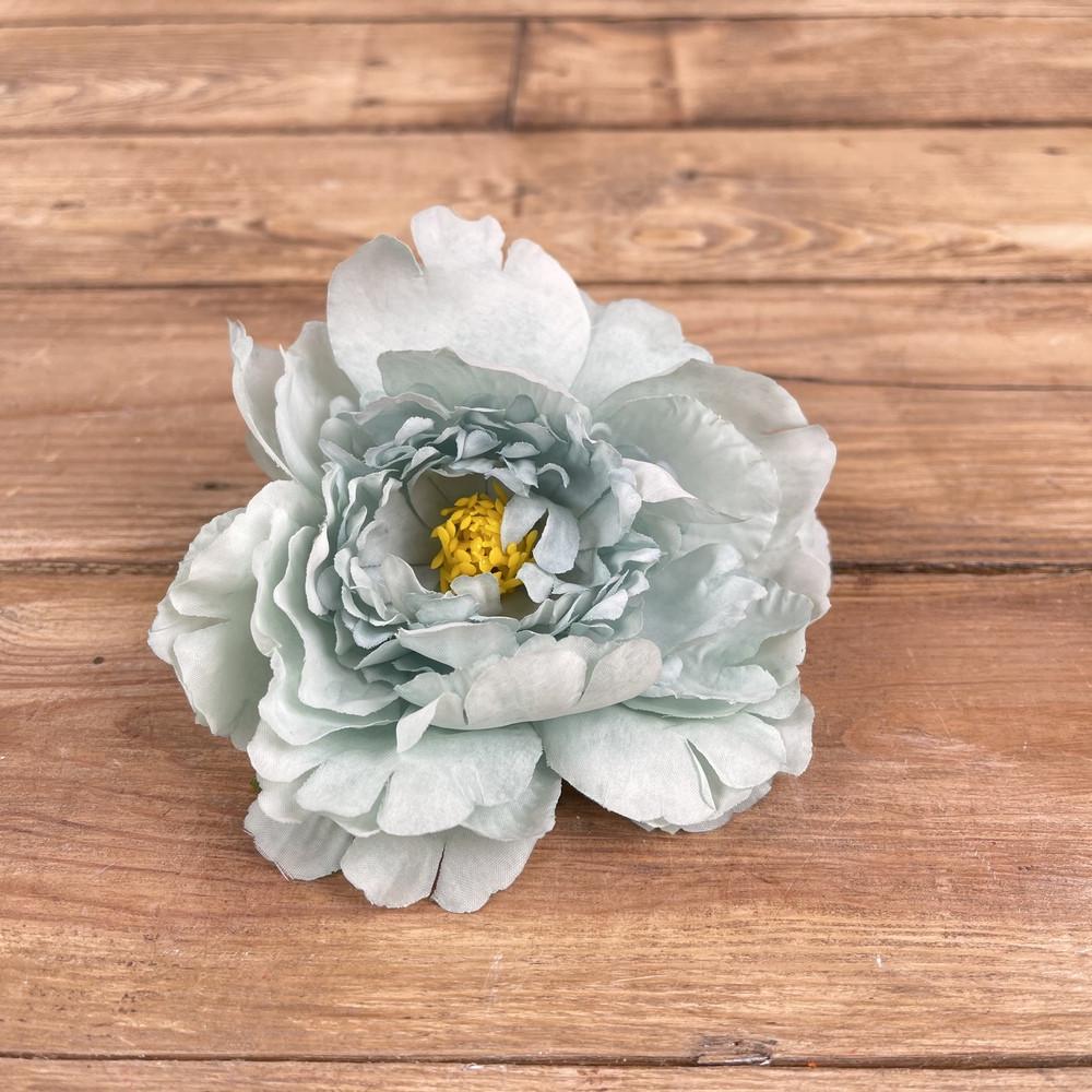 Искусственные цветы Головка пион покрученный большой Мятный (1593-4)