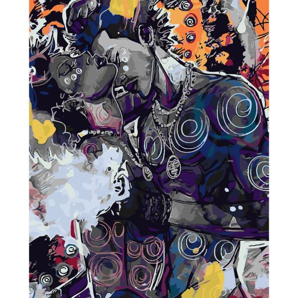 Картина по номерам Strateg Любовь Акварельная страсть 40х50 см в термопакете (SY6219)