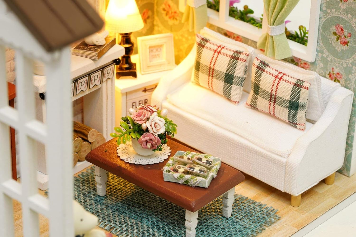 Конструктор дитячий DIY Cute Room 8008-D Вітальня з верандою та каміном (784780598) - фото 3 Конструктор дитячий DIY Cute Room 8008-D Вітальня з верандою та каміном (784780598) - фото 3