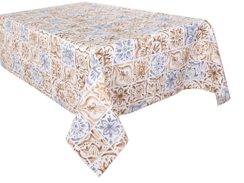 Скатерть водоотталкивающая Lefard Molinar 140x140 см Beig/Gris (715-280)