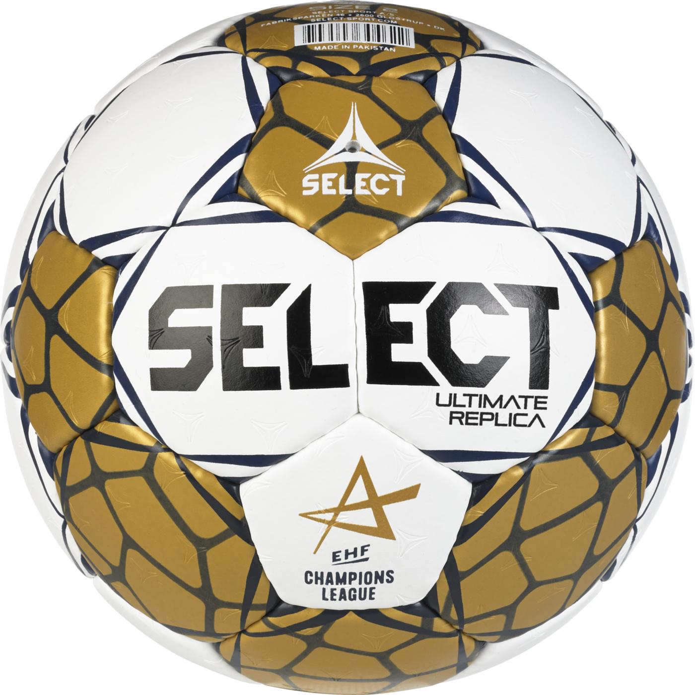 Гандбольный мяч Select ULTIMATE REPLICA EHF CHAMPIONS LEAGUE V24 р. 3 Бело-золотой (167084-990) - фото 2