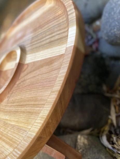 Столик сервировочный черешня/дуб 35х35х17 см (014ст) - фото 4 Столик сервировочный черешня/дуб 35х35х17 см (014ст) - фото 4