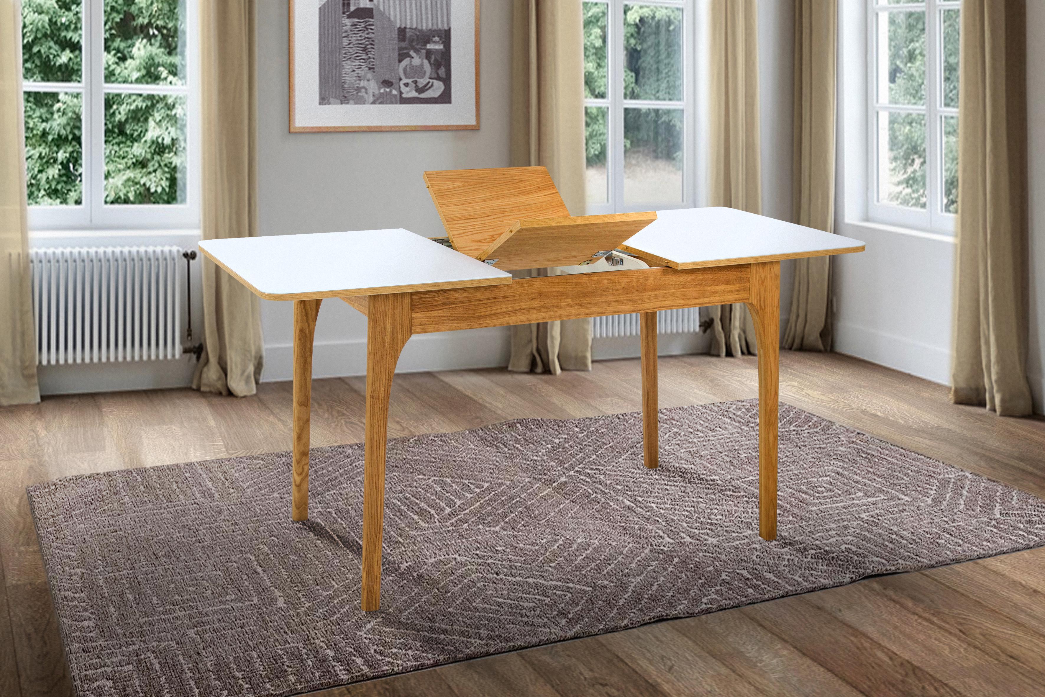 Обеденный стол Палермо Фиеста 1100/1450х700х760 мм Орех/Белый (GAА0050128) - фото 3 Обеденный стол Палермо Фиеста 1100/1450х700х760 мм Орех/Белый (GAА0050128) - фото 3