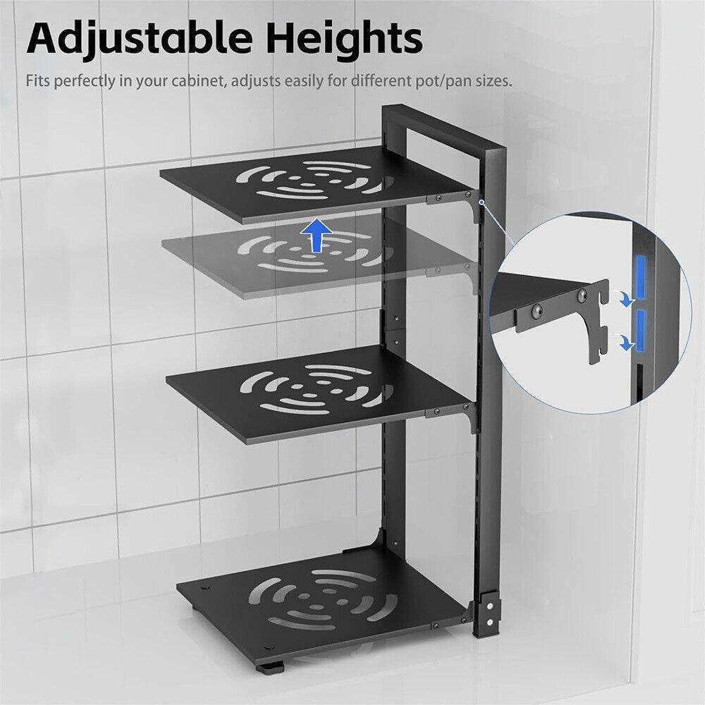 Полка-органайзер кухонный под кастрюли R94695 22х40х27 см - фото 3 Полка-органайзер кухонный под кастрюли R94695 22х40х27 см - фото 3