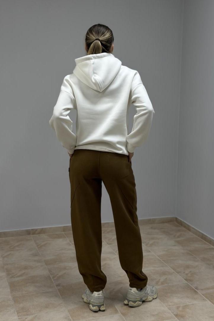 Худі жіночий М0211.4 з капюшоном M Кремовий (30665225) - фото 6 Худі жіночий М0211.4 з капюшоном M Кремовий (30665225) - фото 6