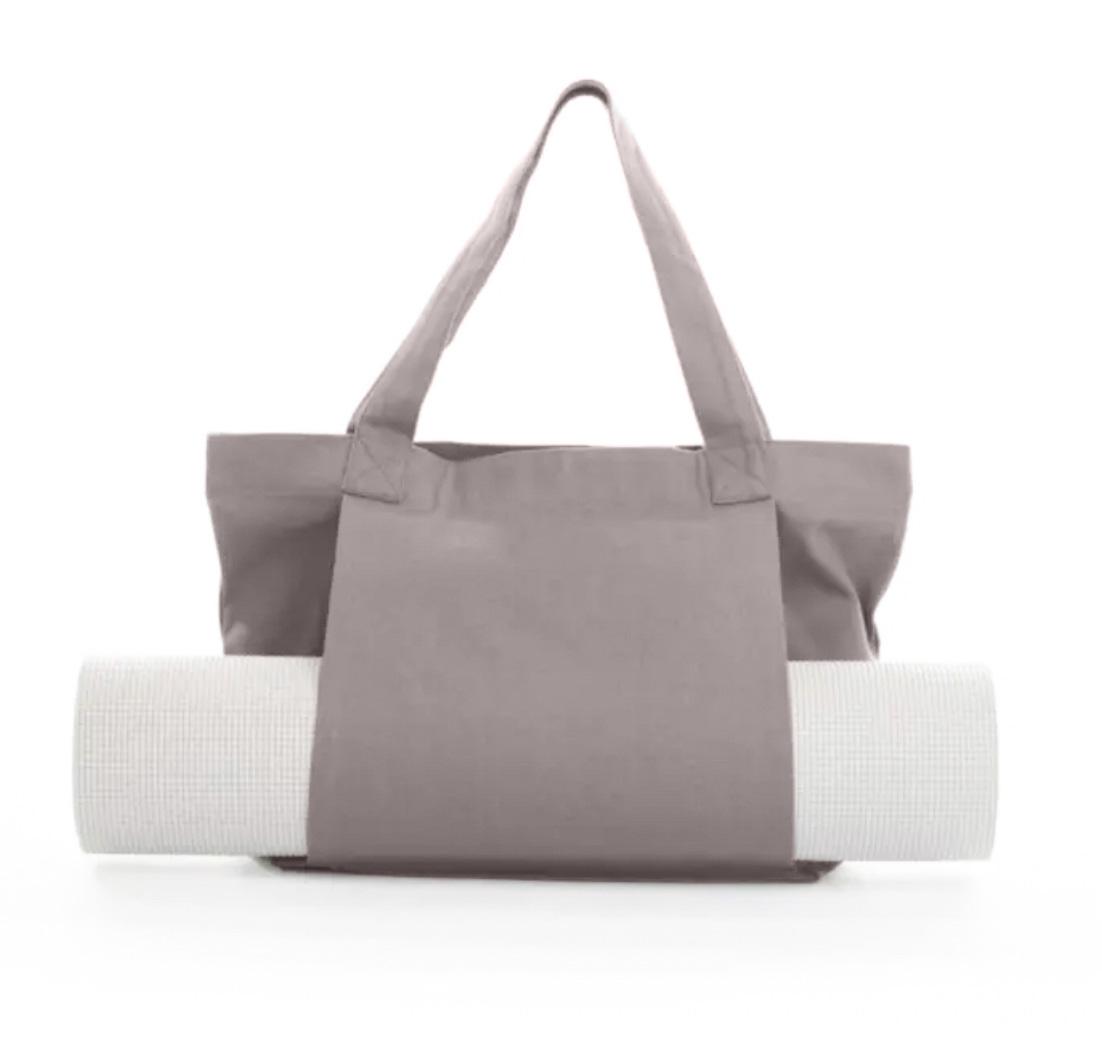 Женская сумка спортивная с карманом для коврика 47х36х10,5 см Серый (87213018)