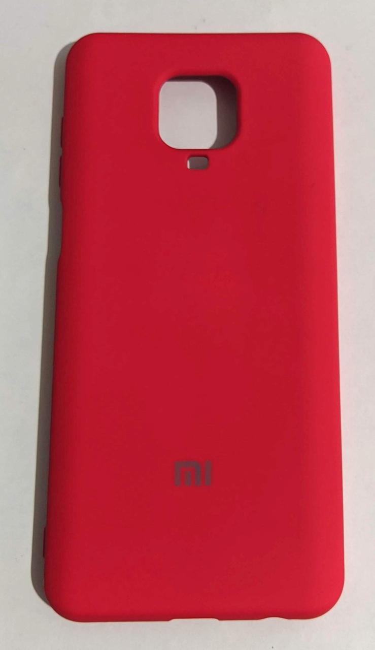 Силіконовий чохол Silicone Case для Xiaomi Redmi Note 9 Pro червоний