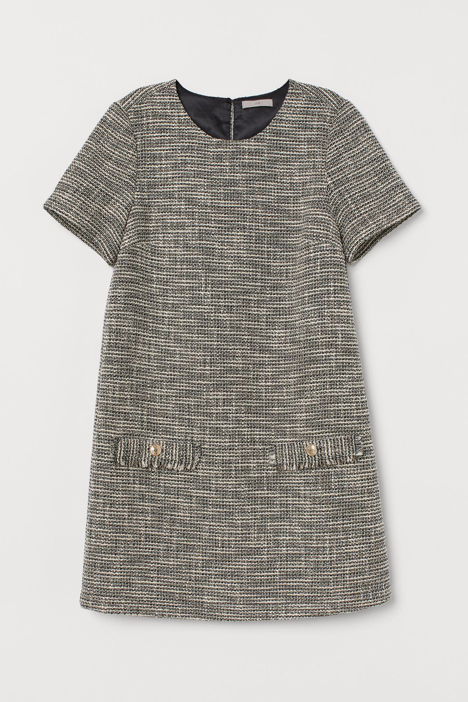 Платье H&M Узор р. 40 Бело-черный (3006796059)