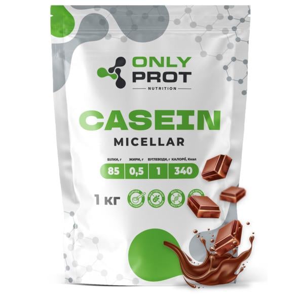 Протеїн міцелярний казеїн ONLY PROT NUTRITION CASEIN MICELLAR повільний нічний 1 кг Шоколад (21-145-mk-sh-1kg)