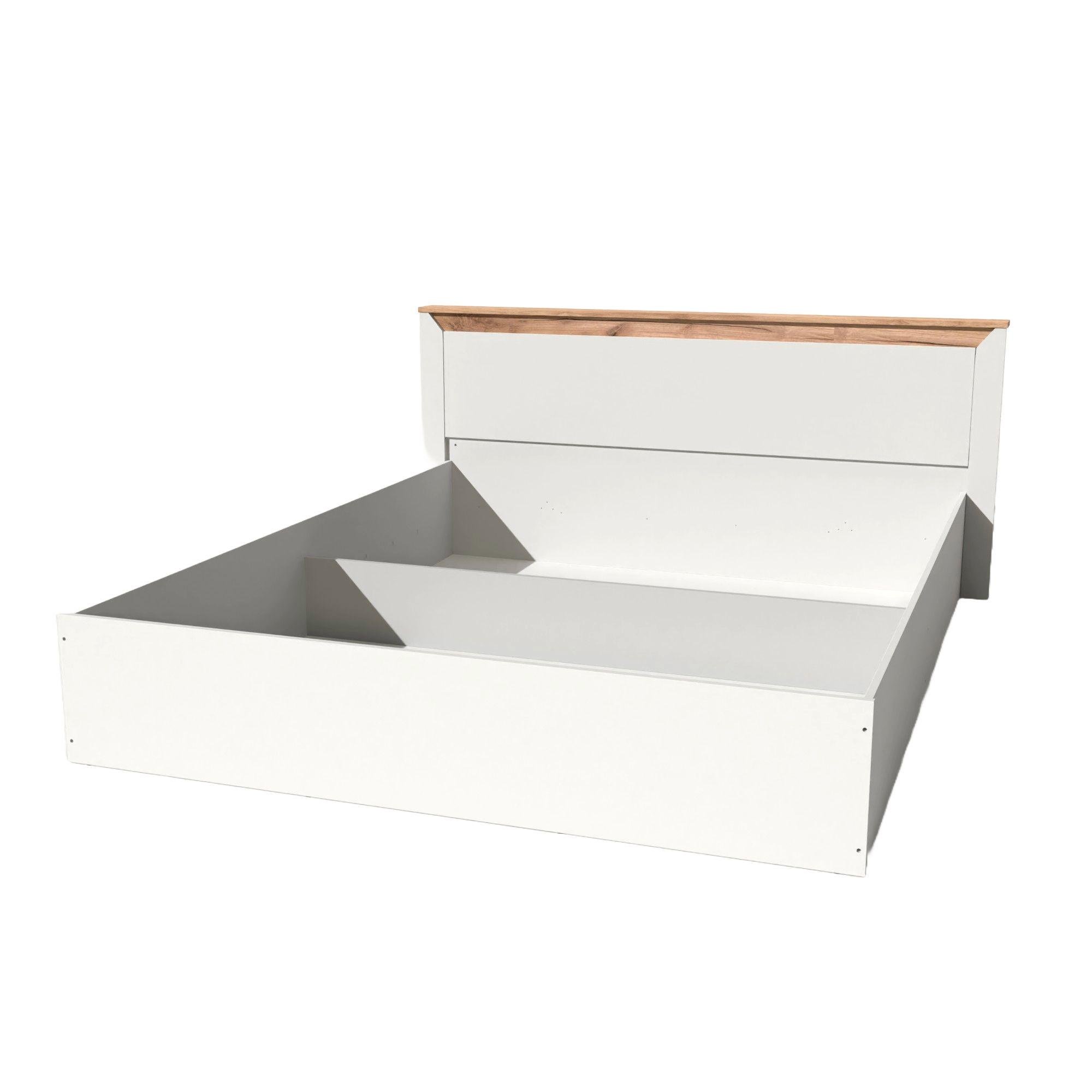 Кровать двуспальная Everest Нордик 1400 каркас Дуб крафт золотой/Белый (11162) Кровать двуспальная Everest Нордик 1400 каркас Дуб крафт золотой/Белый (11162)