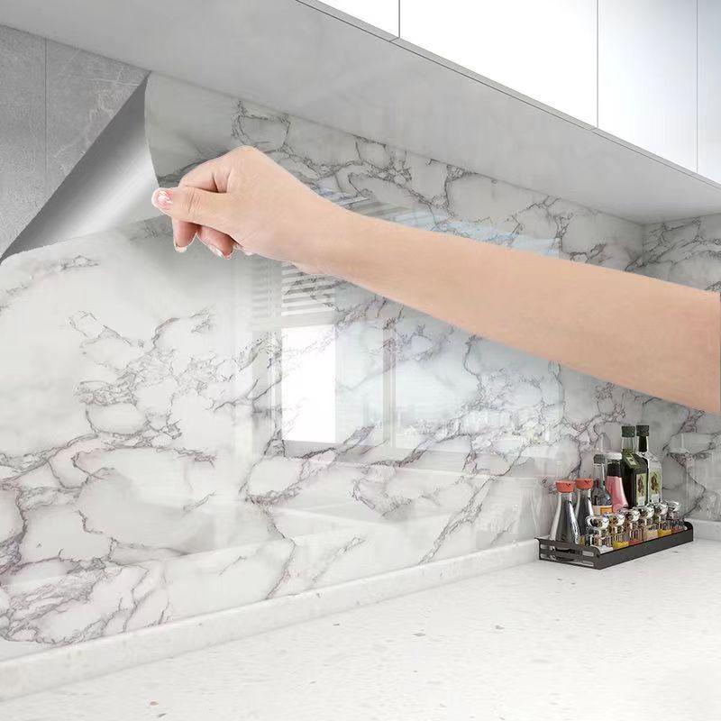 Самоклеящаяся кухонная пленка для поверхностей 5x0,6 м Белый мрамор (3642) - фото 3