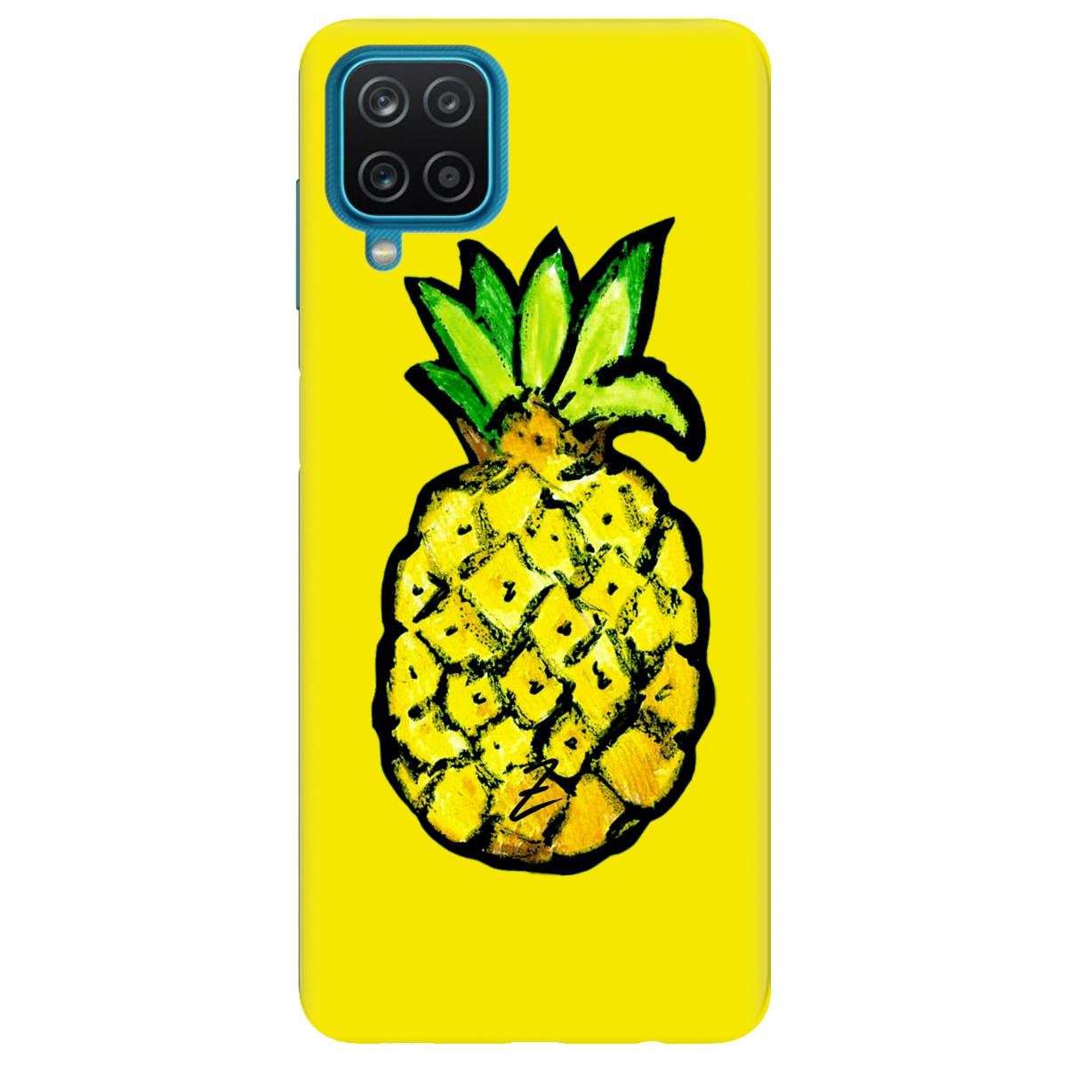 Силіконовий чохол Zorrov для Samsung Galaxy  М12 - Sunny  pineapple (15660040183122555)