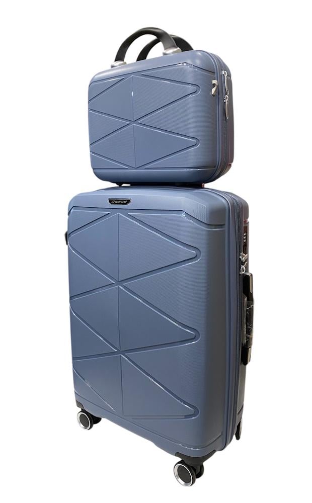 Комплект чемоданов Madisson Snowball 51304/M+VA Серый (31219048)