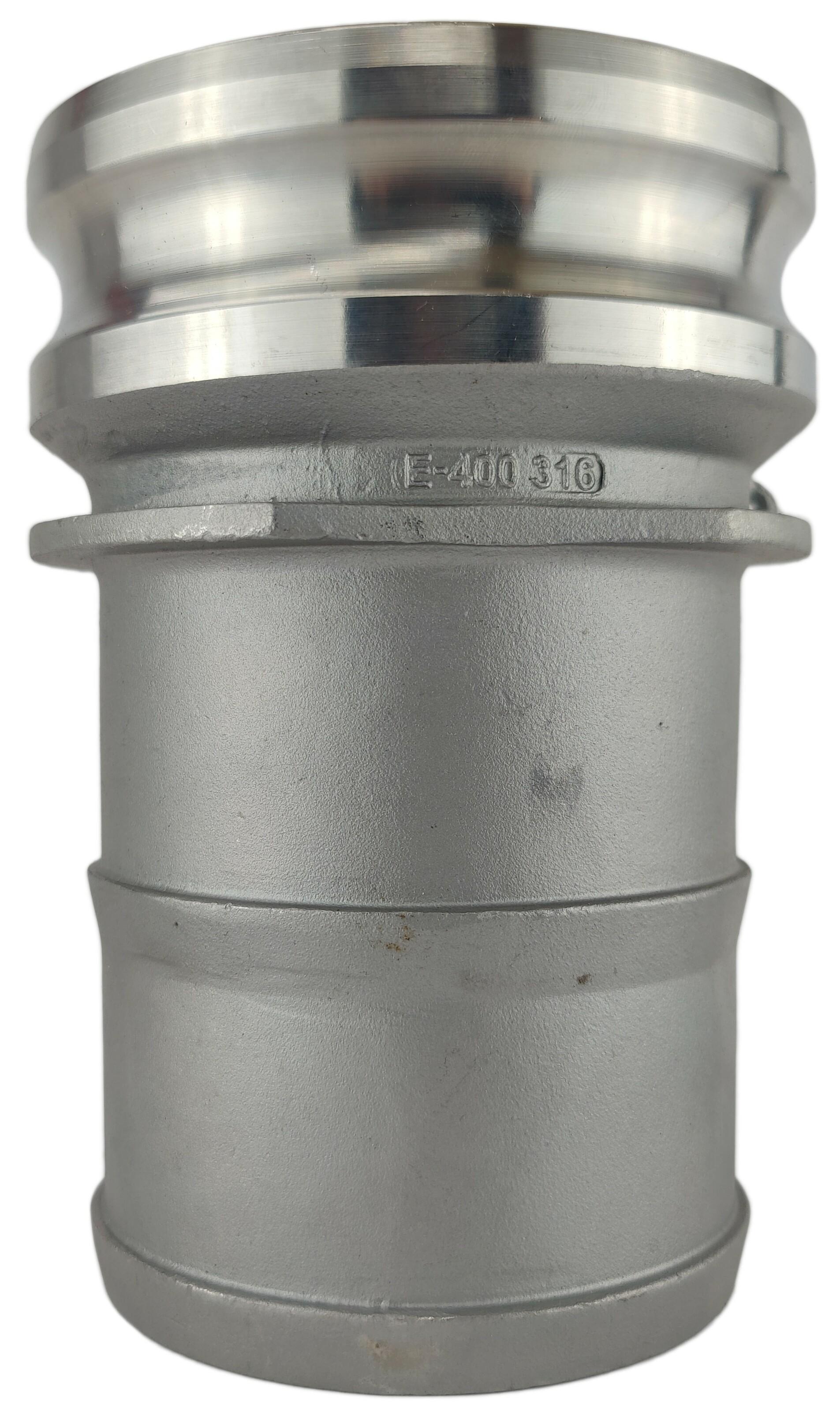 Ниппель camlock тип E под рукав 102 мм нержавеющая сталь E-400 4" (50242064) Ниппель camlock тип E под рукав 102 мм нержавеющая сталь E-400 4" (50242064)