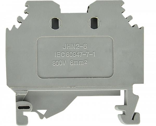 Клемма пружинная наборная АСКО-Укрем JHN2-6 41А 6 мм2 х 46,5х8х42 мм Серый (A0130010068)