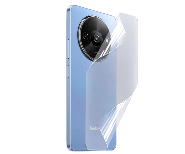 Противоударная гидрогелевая пленка Hydrogel Film для Xiaomi Redmi A3 на заднюю панель, Transparent