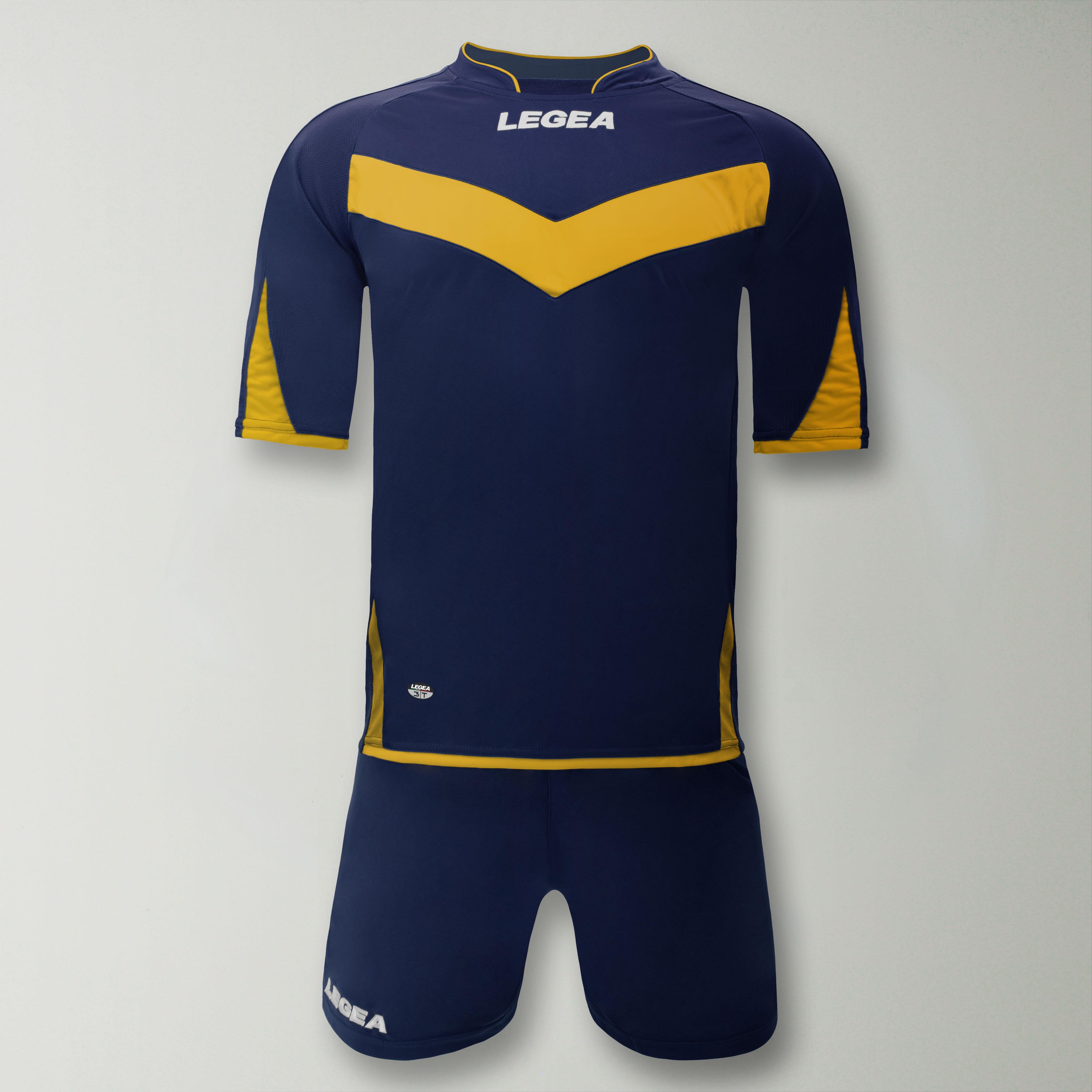 Футбольная форма Legea KIT6050 ARAGONA 3XS Navy Yellow - фото 1