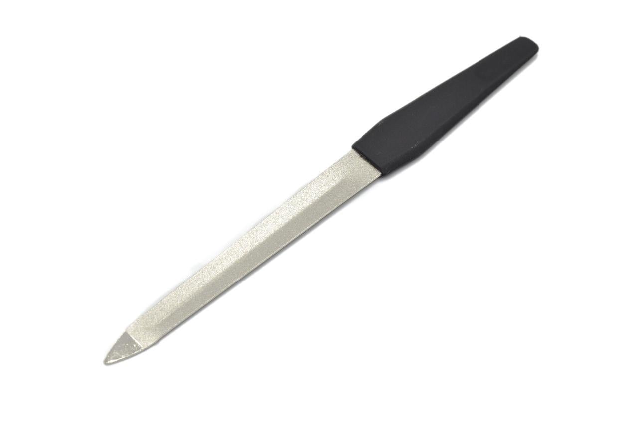 Пилка для ногтей Beauty Luxury NF-16 с прорезиненной ручкой 15 см