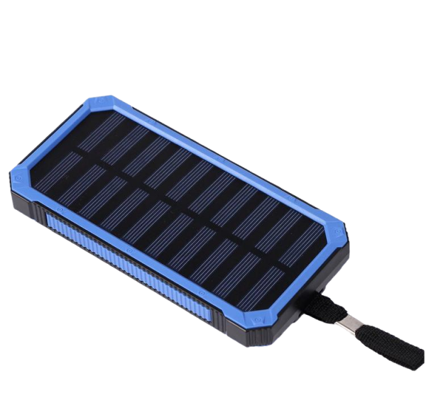 Зовнішній акумулятор Solar 20000 mAh з ліхтариком із сонячною панеллю (NOY64) - фото 1