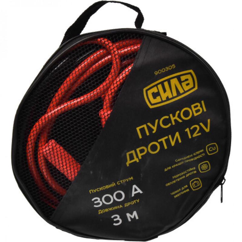 Старт-кабель Сила 300 А 12 V d 9 мм 3 м (111425) Старт-кабель Сила 300 А 12 V d 9 мм 3 м (111425)