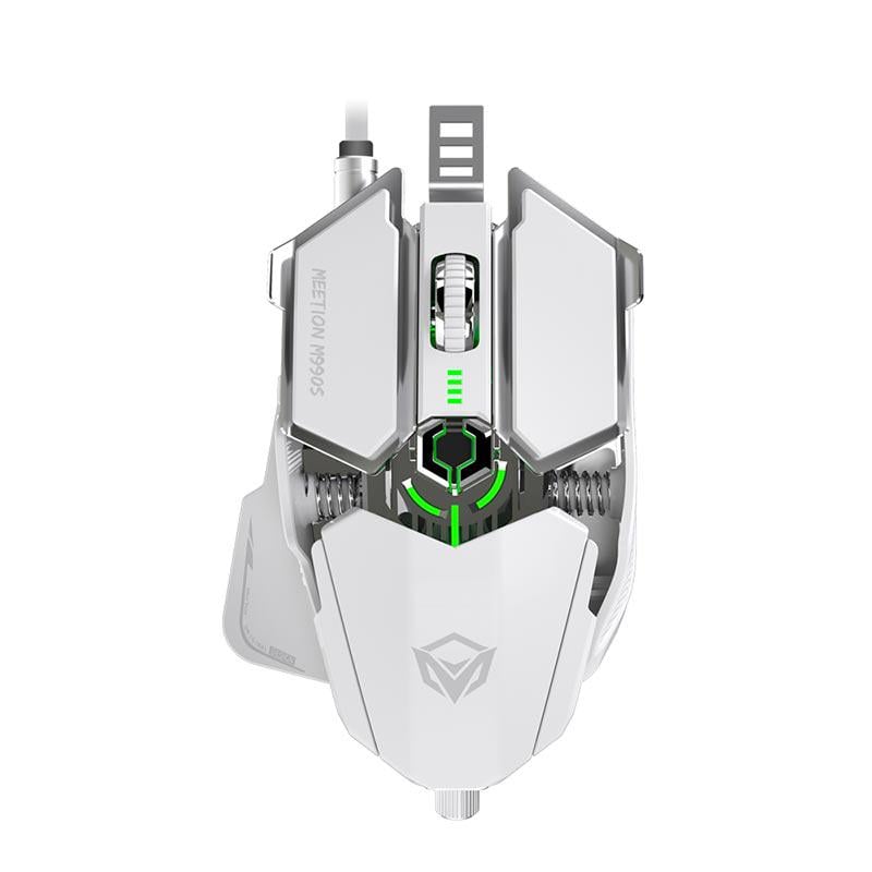 Компьютерная мышка проводная Meetion MT-M990S USB 1,8 м до 4000 DPI White (36293800) Компьютерная мышка проводная Meetion MT-M990S USB 1,8 м до 4000 DPI White (36293800)