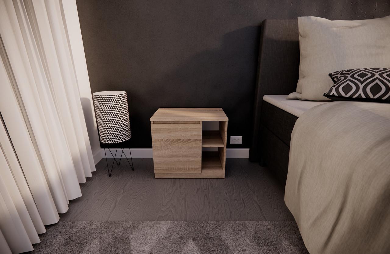 Тумба MEBEX 60х40х54,5 см Дуб Сонома (VS2D600DS) - фото 3 Тумба MEBEX 60х40х54,5 см Дуб Сонома (VS2D600DS) - фото 3