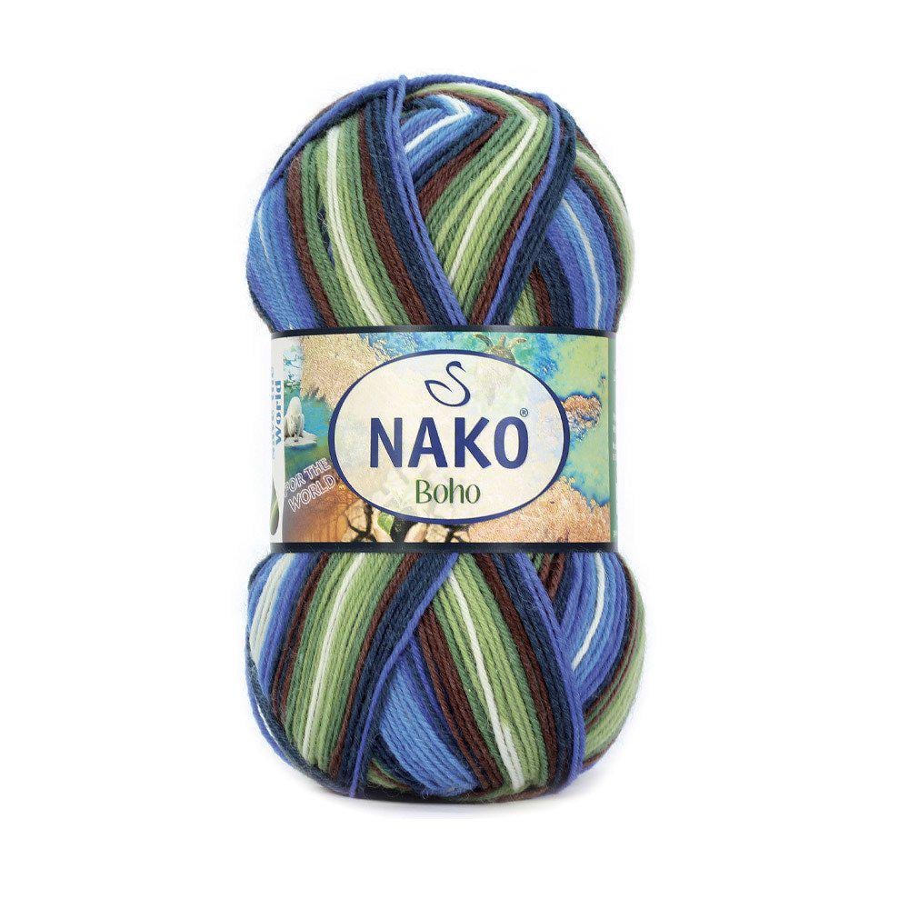 Пряжа носочная Nako Boho Concept 82451 Save the World (2520)