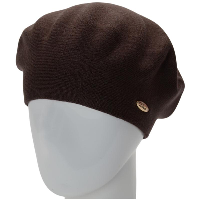 Берет женский Lirus СофиБ из вискозы двойной one size Шоколадный (225706)