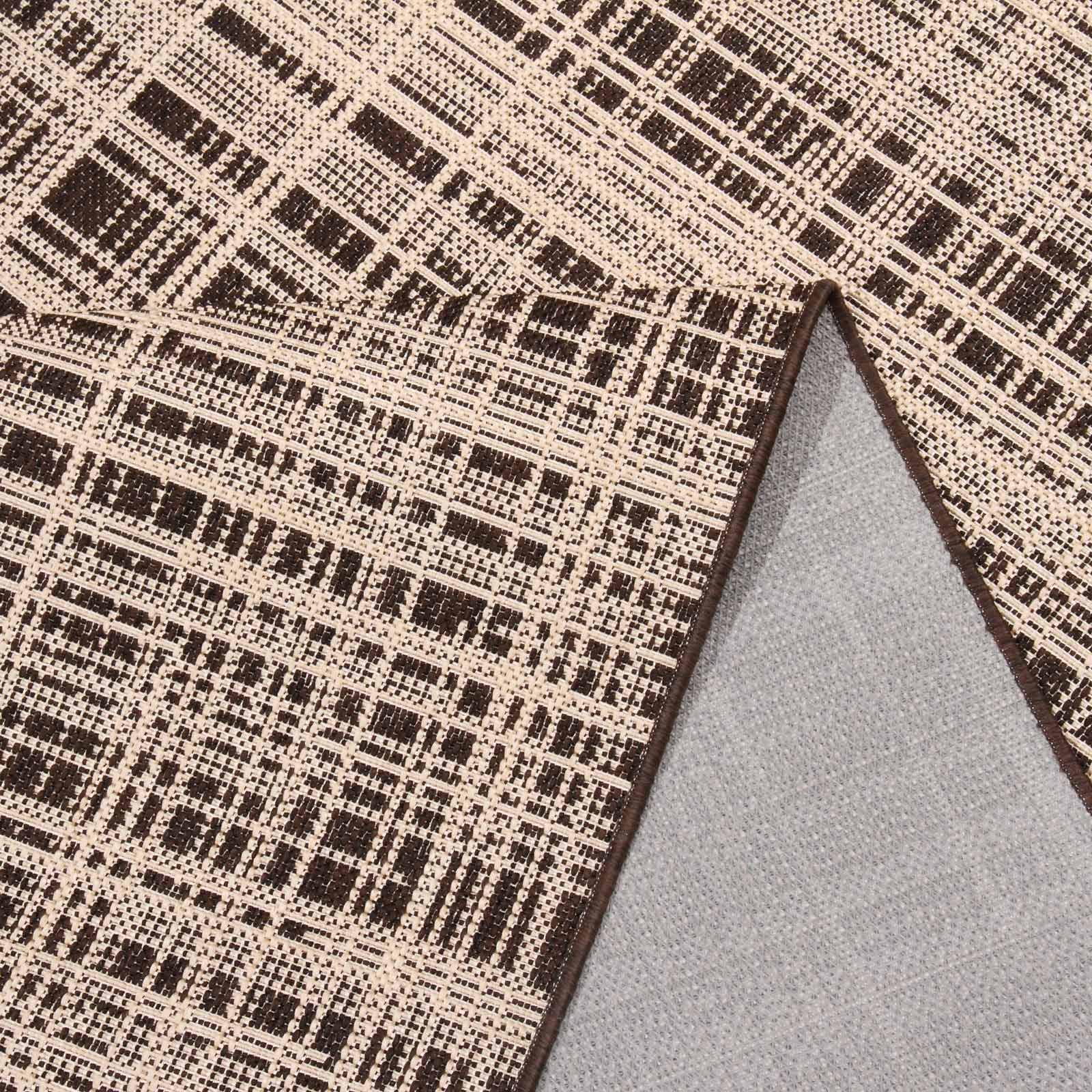 Килим безворсовий на гумовій основі DAKARIA Karat Flex Run 19171/91 1,50x2,00 м Коричневий (00-00011165) - фото 6