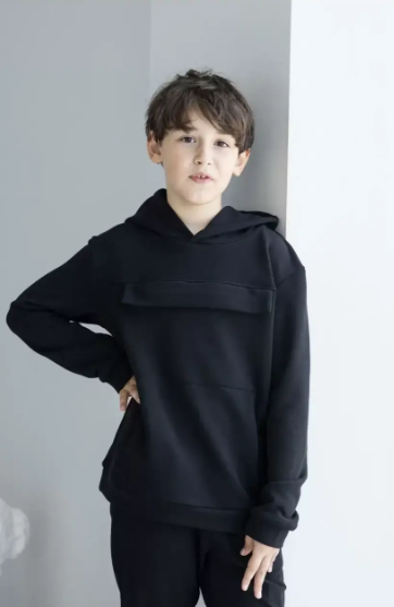 Худи на подростка Robinzone 140 см Черный (КФ 760)