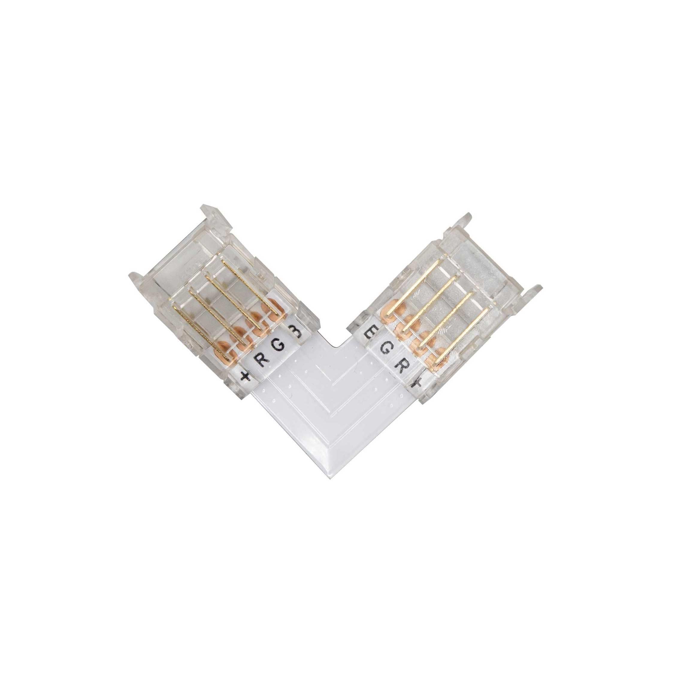 Коннектор Prolum для ленты SMD SLIM 4Pin RGB угловой-L 10 мм (29822037)