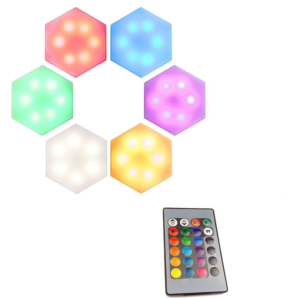 Модульный LED RGB светильник сенсорный с пультом 9 шт.