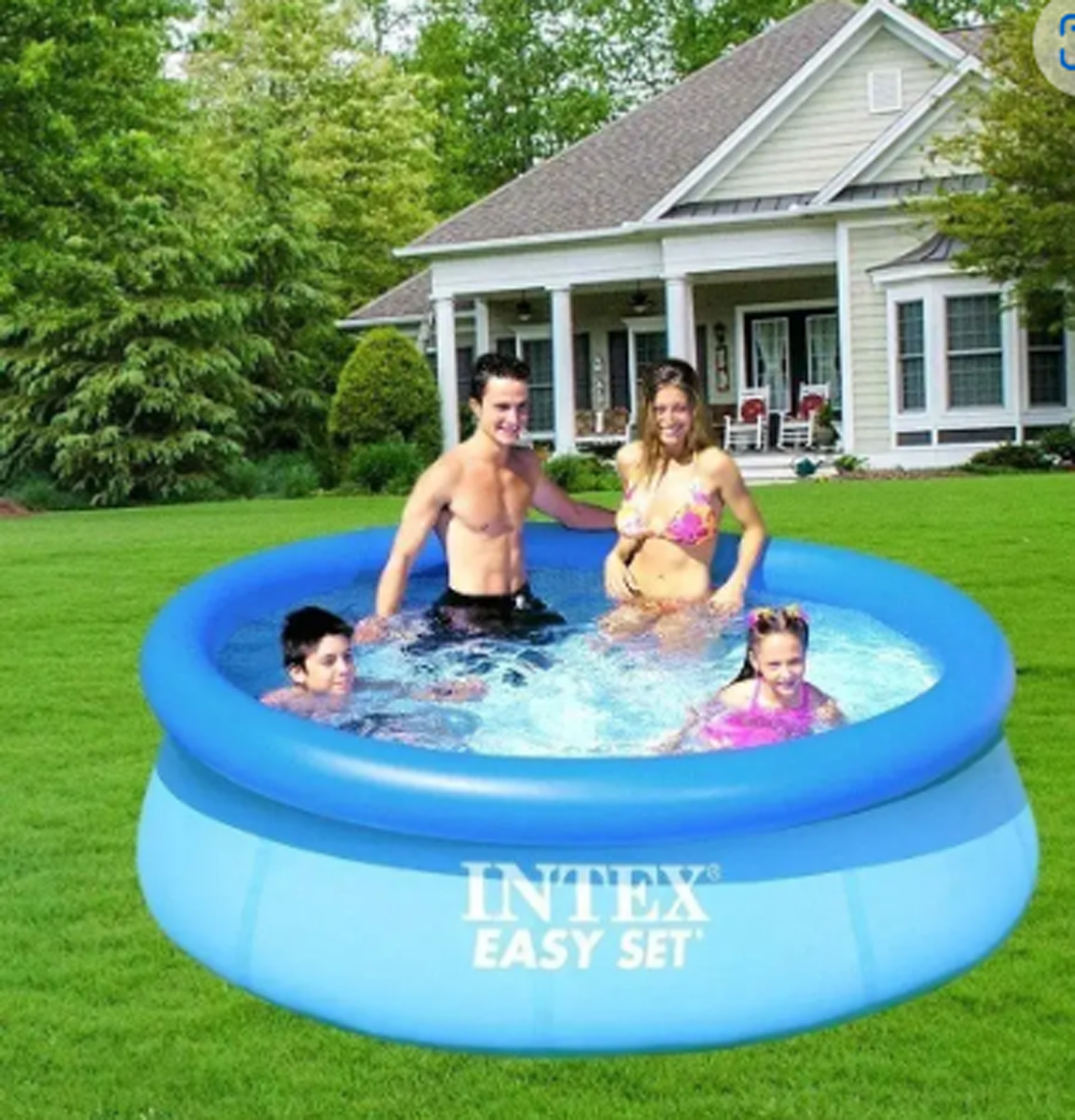 Басейн дитячий надувний Intex Easy Set 28110 круглий 244х76 см Синій (34-9-28110) - фото 4