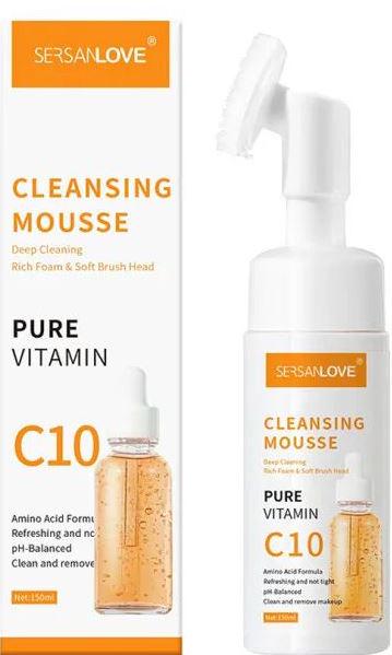 Пенка-мусс для лица Sersanlove Pure Vitamin C10 со щеточкой 150 мл (18192)