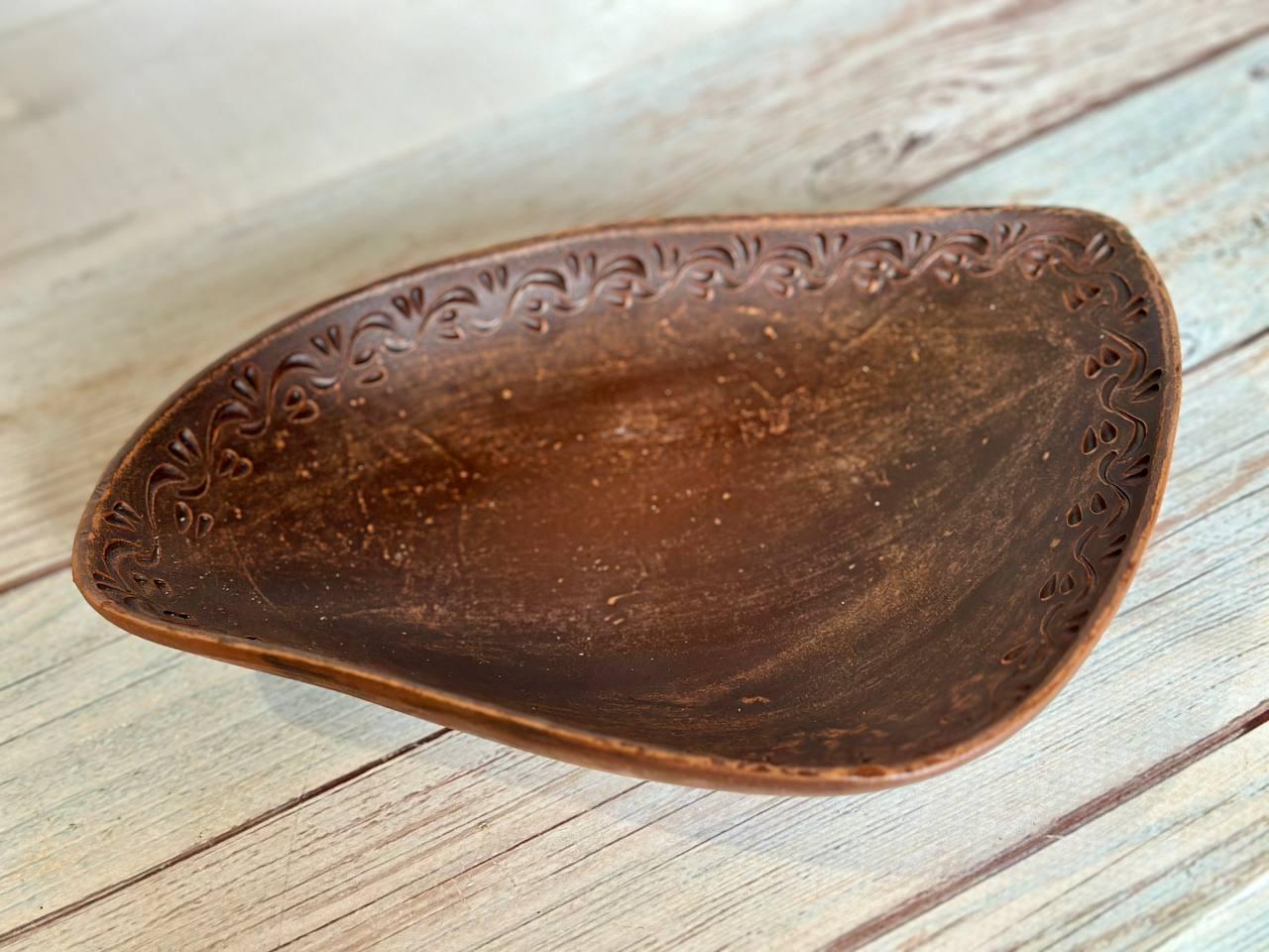 Блюдо глиняное 26х18х5 см (2354781783)