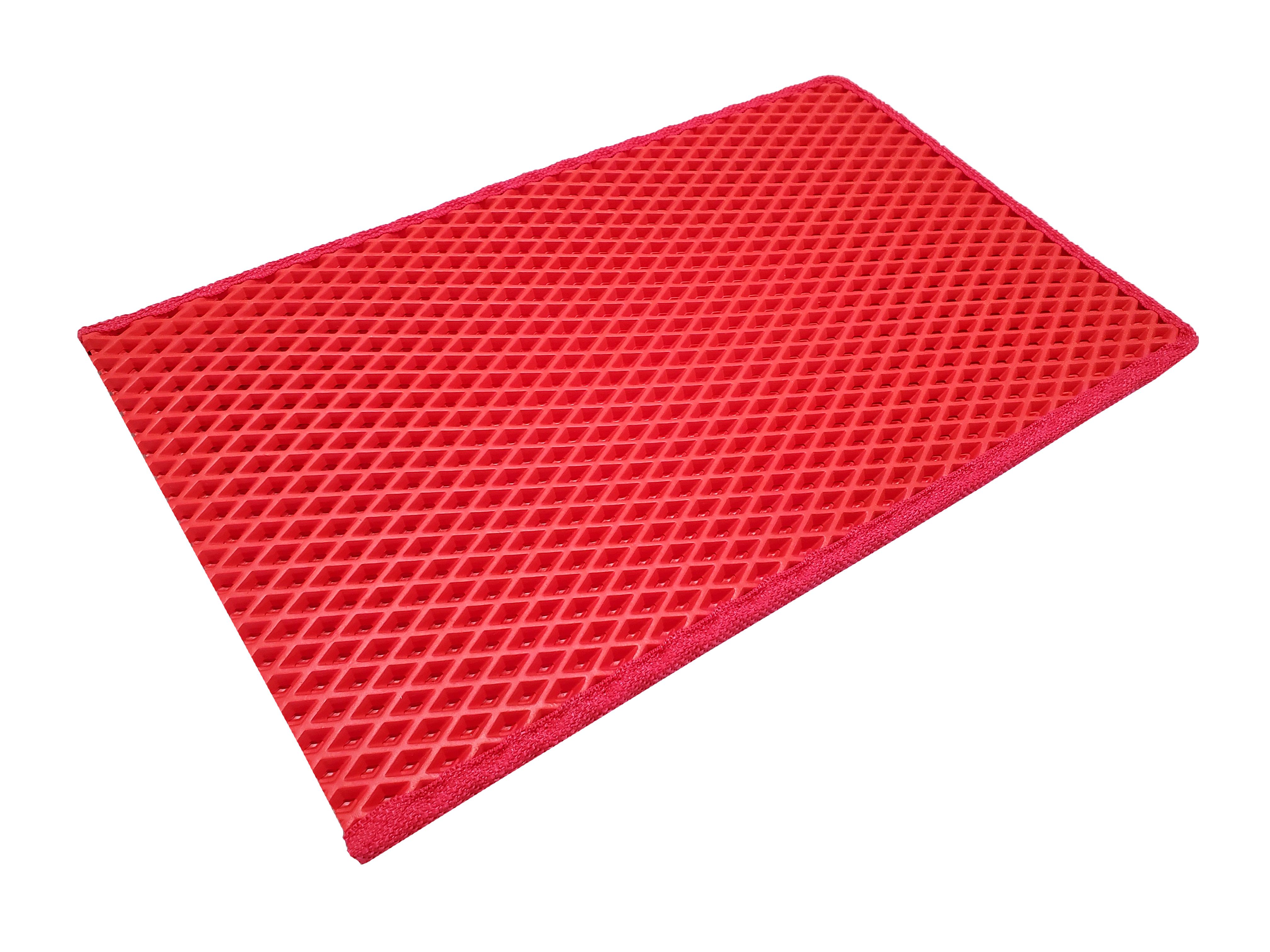 Килимок для котячого лотка EVAPUZZLE KittyMat двошаровий 50х30 см Червоний (5030r)