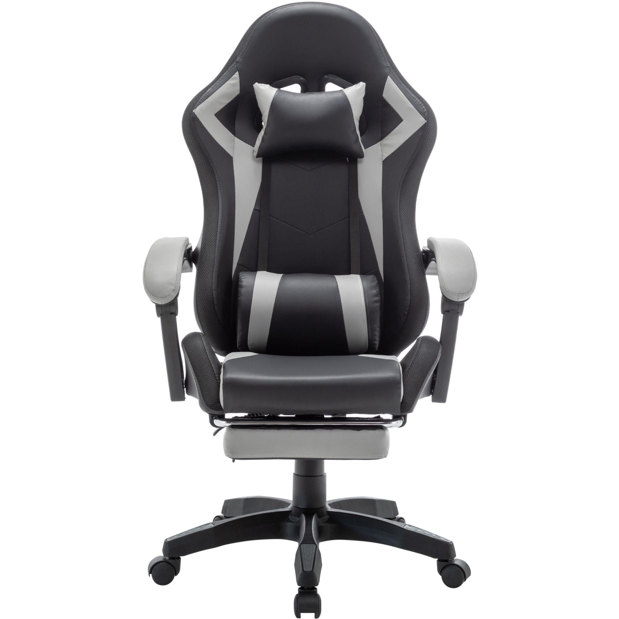 Кресло игровое AGN 09-25 до 120 кг газлифт 3 класса с RGB подсветкой Черно-серый (AGN09-25)