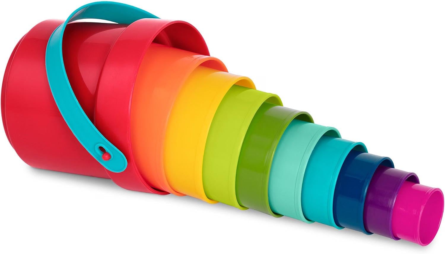Стаканчики детские пирамидка Battat Stack Up Cups 10 пр. для ванной и песка от 18 месяцев (SKU-418) Стаканчики детские пирамидка Battat Stack Up Cups 10 пр. для ванной и песка от 18 месяцев (SKU-418)