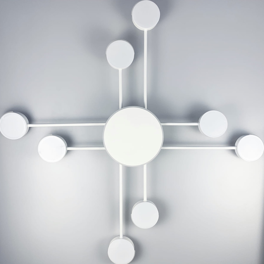 Світильник-супутник стельовий LED на 8 плафонів 70 Вт (R88/8 WT)