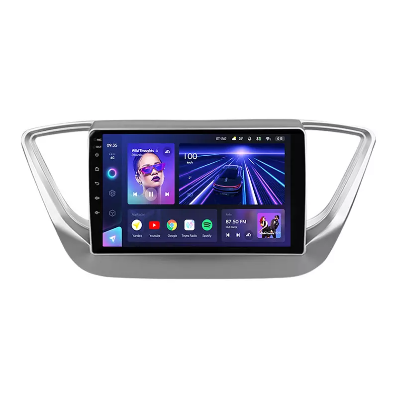 Автомагнитола штатная Teyes CC3 для Hyundai Solaris 2/Accent 2017-2018 Android 6/128 Гб с круговым обзором 360° (1660021707)