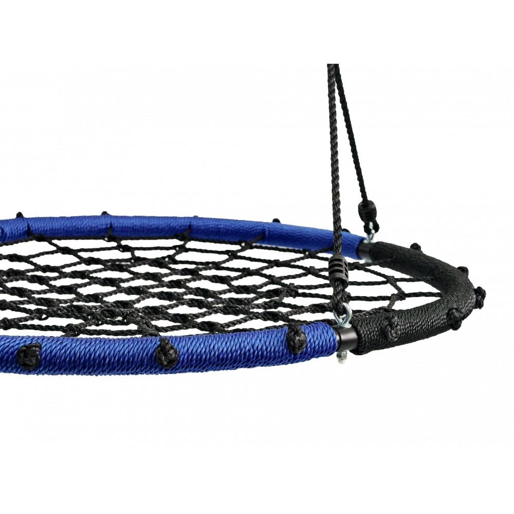 Гойдалка-гніздо кругла дитяча Spoko SP-2C садова підвісна для вулиці 100 см Чорно-синій (42401007) - фото 3