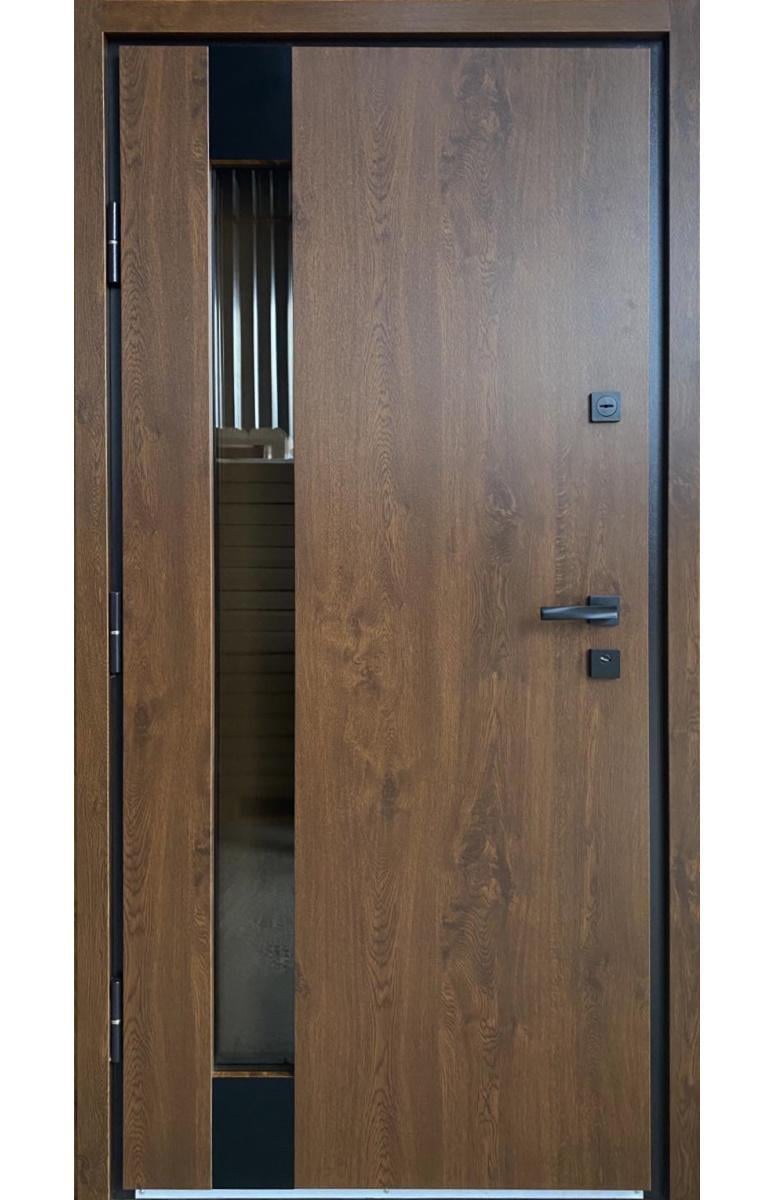 Двери входные Redfort Эталон Крона с стеклопакетом улица 970х2050 см левая